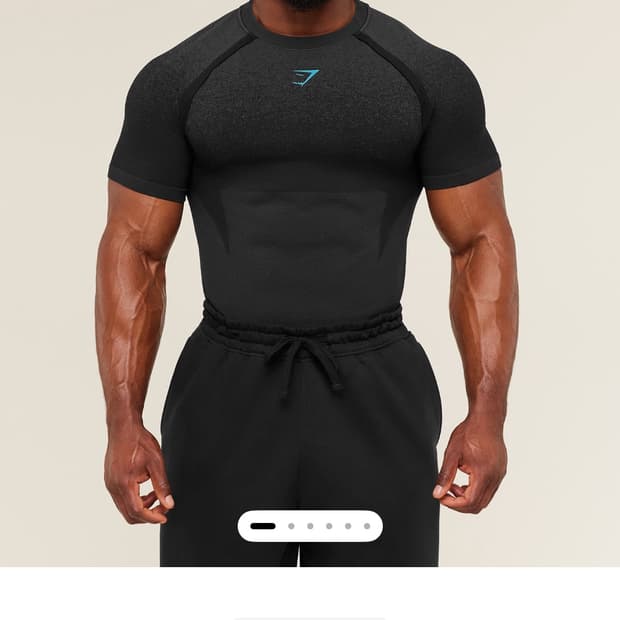 짐샤크 쉐도우 심리스 반팔