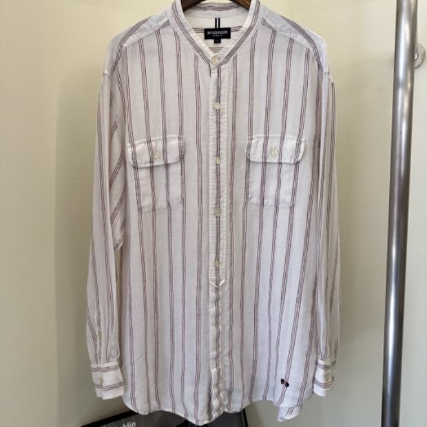 McGREGOR 린넨 스트라이프 셔츠 (XL)