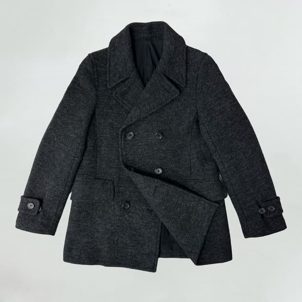 마가렛호웰 헤링본 울 더블 피코트 자켓