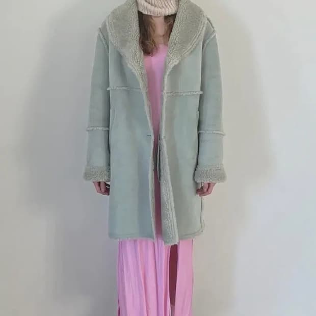 시눈 롱 무스탕 자켓 / 여성 자켓/ 여성 코트