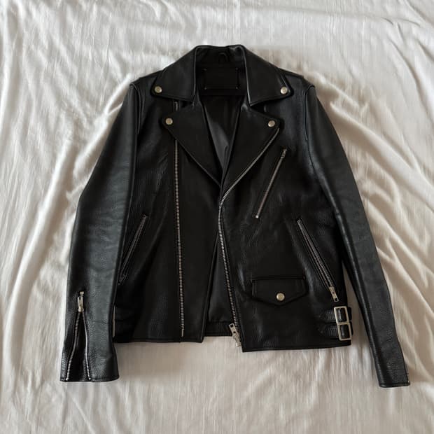 비바스튜디오 소가죽레더자켓 S