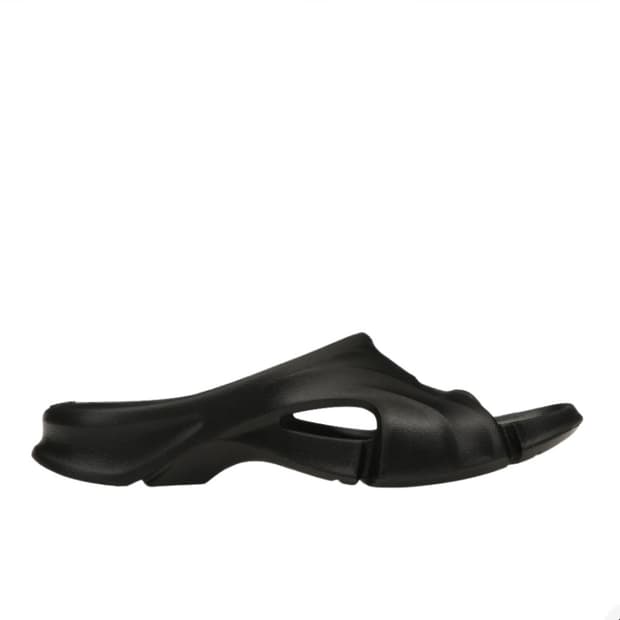 [42] 발렌시아가 러버 몰드 슬라이드 샌들 블랙