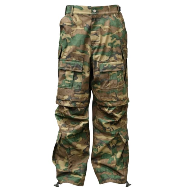 [2] 파프롬왓 파 카모 카고 팬츠 그린