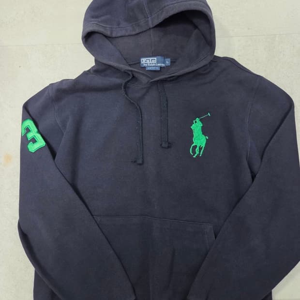 폴로 랄프로렌 빅포니 네이비 후드티