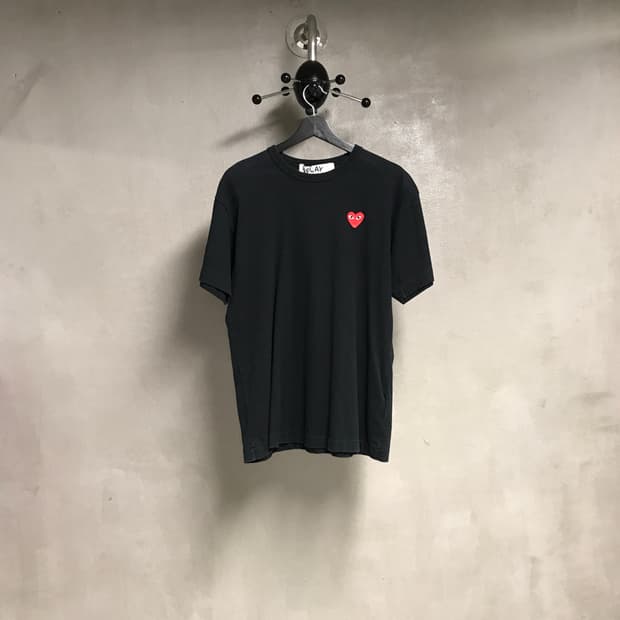 꼼데가르송 와펜 반팔 티셔츠 블랙 XL