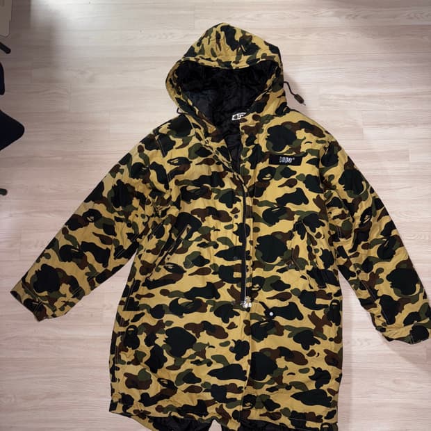 베이프 황계 롱패딩 xl 판매합니다