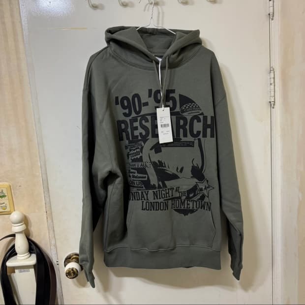 비바스튜디오 리서치 후드티 카키색 XL사이즈