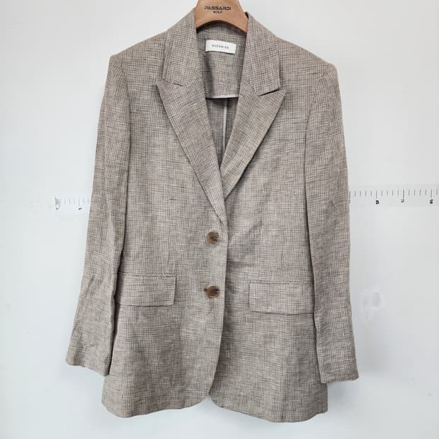 쉬즈미스 체크 패턴 여성 자켓