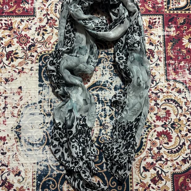 레오파드 플로럴 머플러