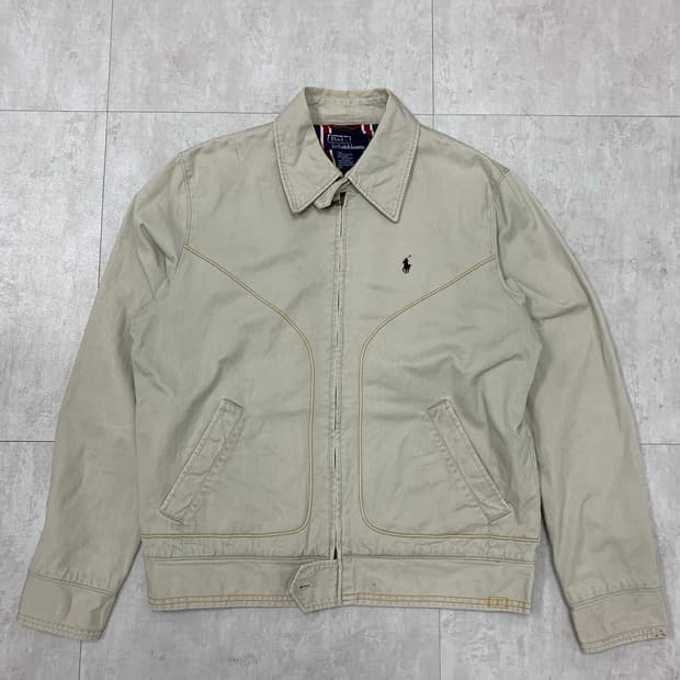 폴로 베이지 블루종