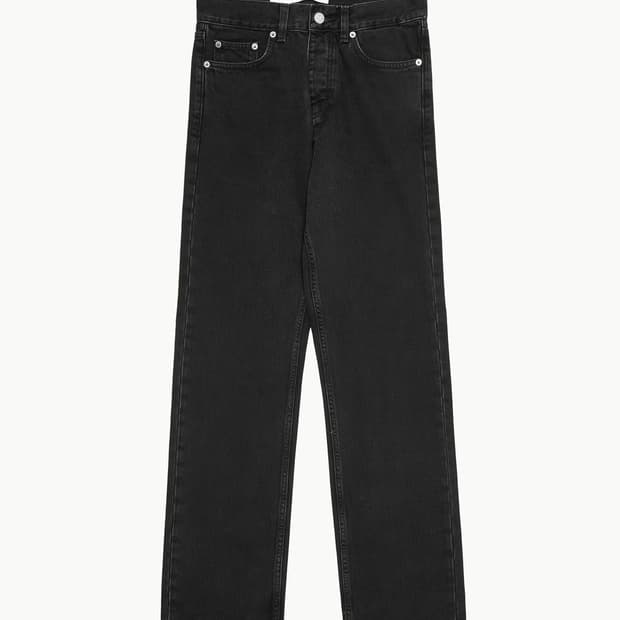 선플라워 루즈핏 데님 워시드블랙 31/32