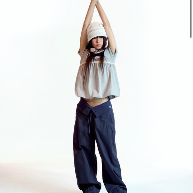 새제품)코이세이오 FLOW FOLD PANTS NAVY