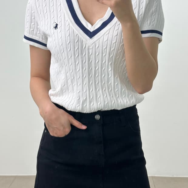 폴로랄프로렌 반팔 니트