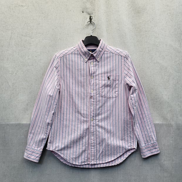 폴로 랄프로렌 핑크 스트라이프 셔츠