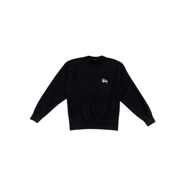 스투시 맨투맨 블랙 S