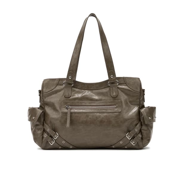 다이닛 stud  pocket big bag in khaki