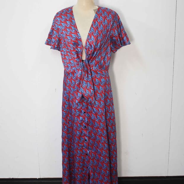 N-10549/산드로 정품 여성용 캣패턴 원피스 36