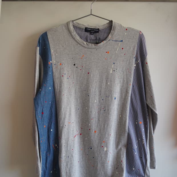 꼼데가르송 옴므 AD2011 페인팅 롱슬리브