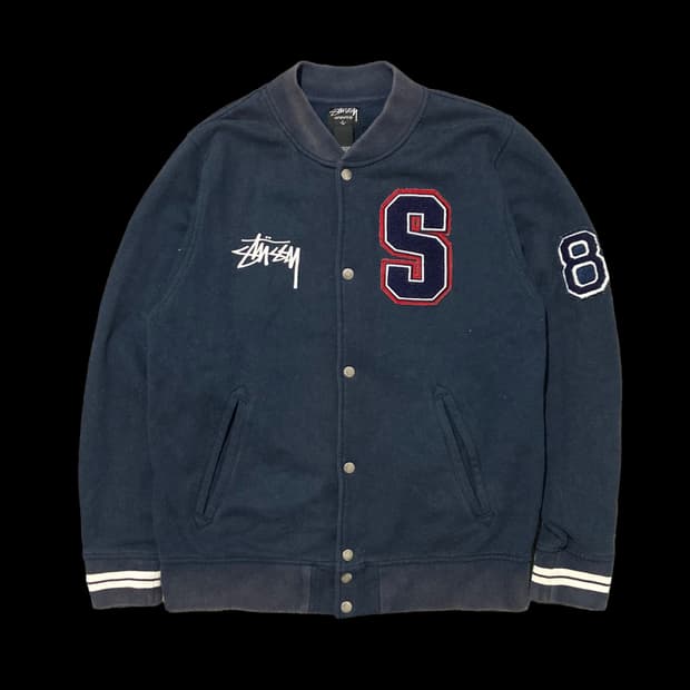 STUSSY 스투시 S 로고 코튼 스타장 자켓