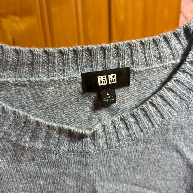 유니클로 램스울 크루넥 니트 3가지 색상 