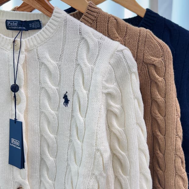 새상품 [폴로 울캐시 가디건]