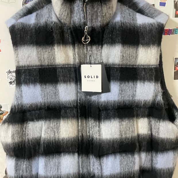 솔리드옴므 모헤어 패딩조끼