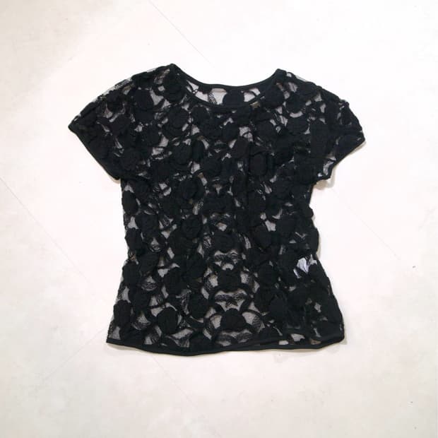 [MISS VENERE] floral lace top