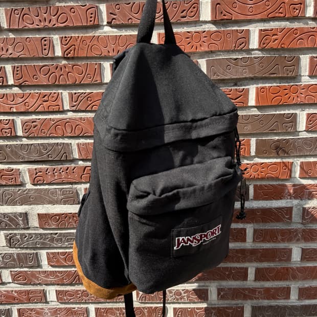 잔스포츠 90s 빈티지 스웨이드 바텀 백팩