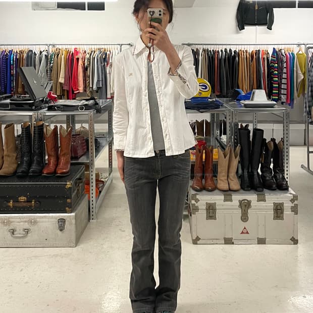 BURBERRY white shirt 버버리 블루라벨 화이트 셔츠