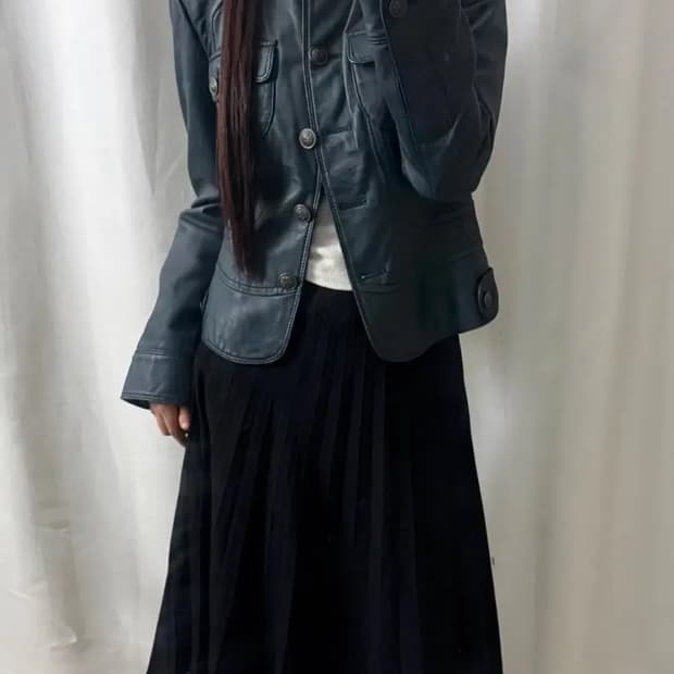 빈티지 오리엔탈 페어리 자켓 청록색