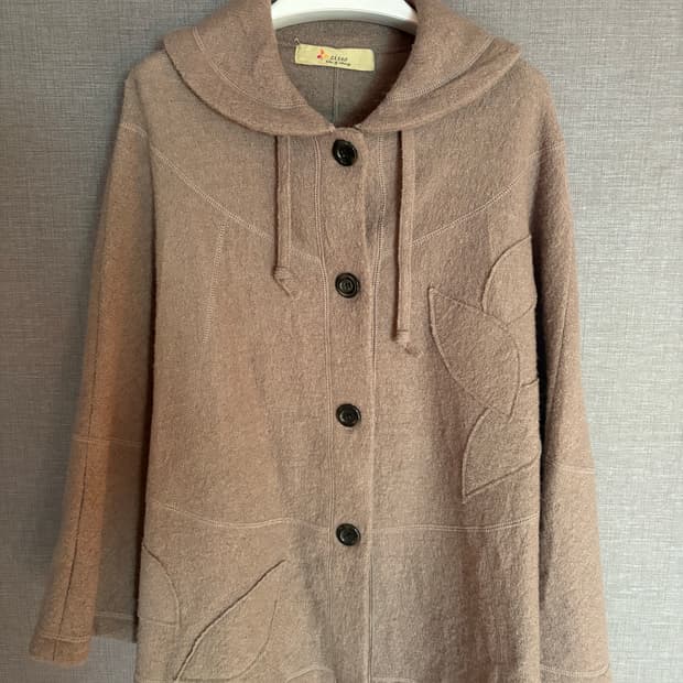 Zicco 후드 울 망토 JAPAN