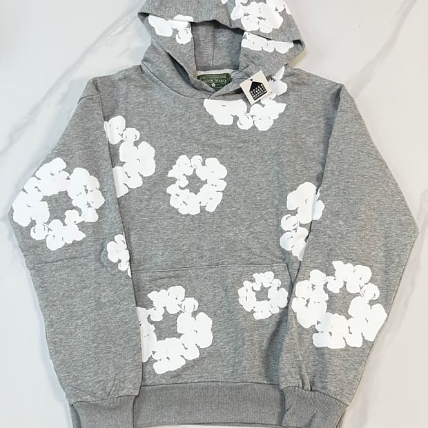 데님티어스 회색 후드티