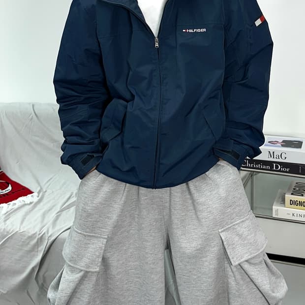 타미 힐피거 90s 블루종 점퍼 L