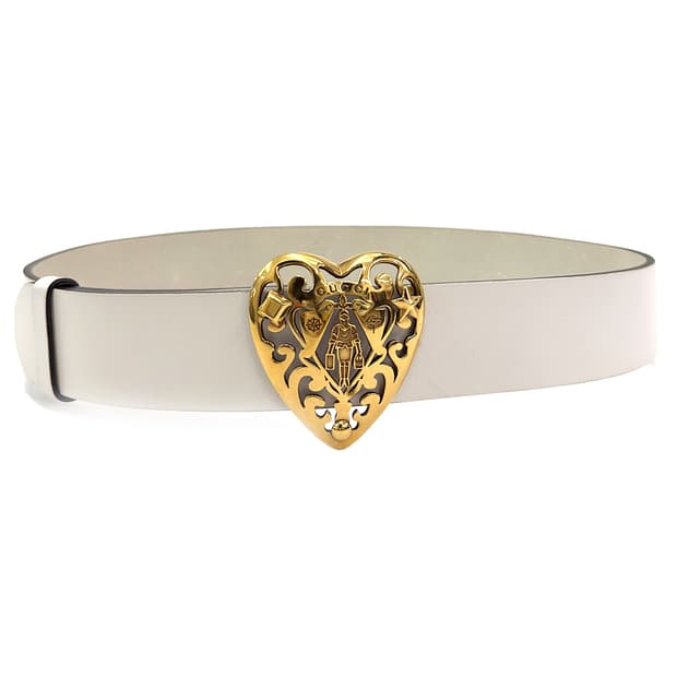 GUCCI 08fw Heart Buckle  Belt/85*34
