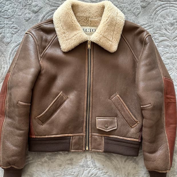 렉토 23FW 시어링 레더 무스탕 L