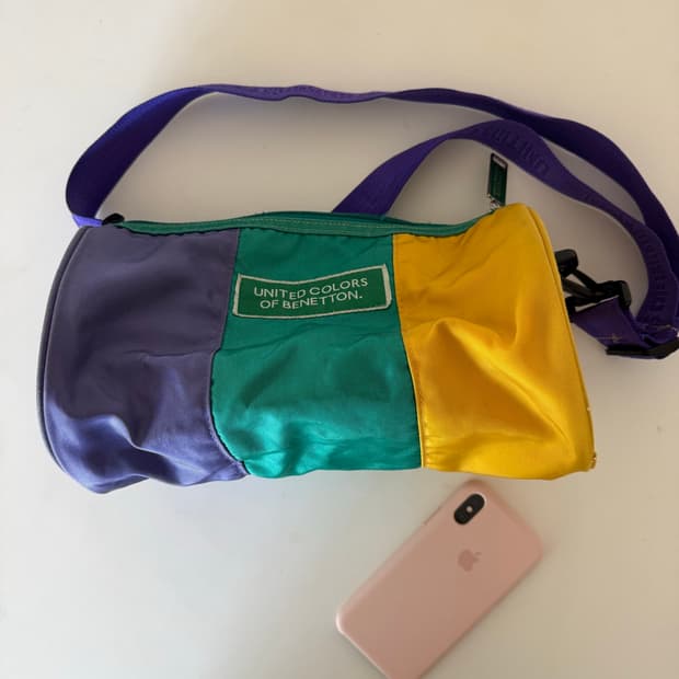 90‘s United Colors of Benetton 컬러풀 숄더백