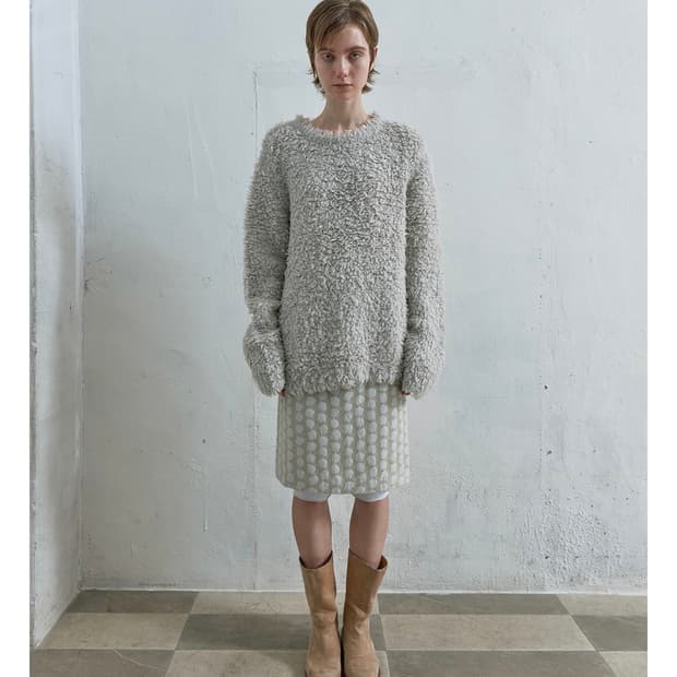 nothing everything pebble jacquard midi