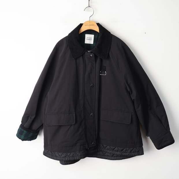 F/스튜디오톰보이 퀼팅배색 헌팅자켓