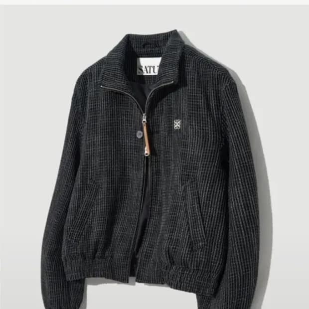 세터 레체 트위드 집업자켓 리조트블랙 새상품