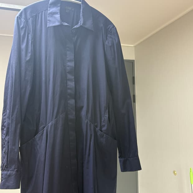 COS 셔츠 원피스 navy (34)