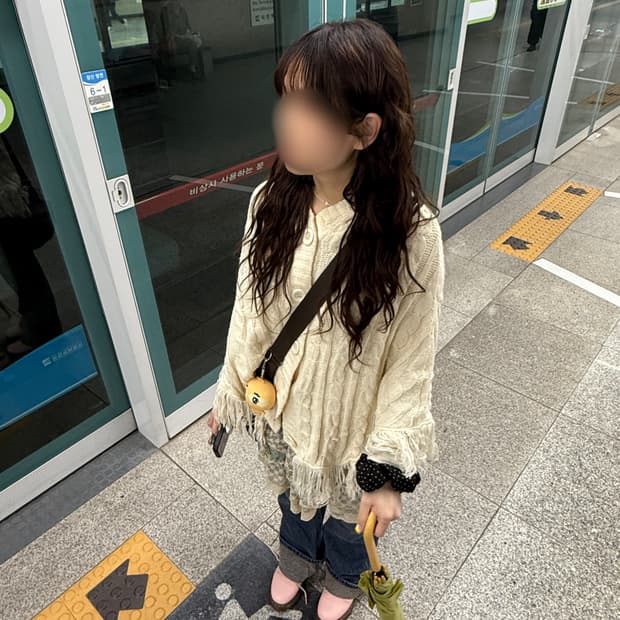 아이보리 케이프 후드