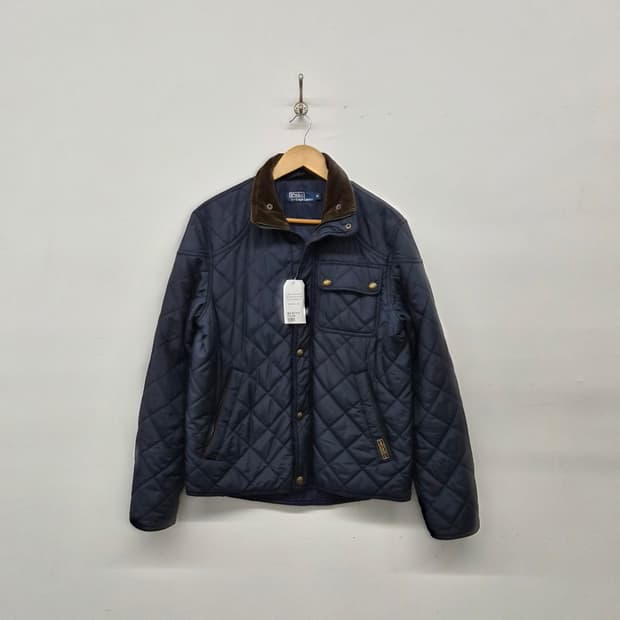 폴로 랄프로렌 네이비 퀼팅 자켓 남성 M