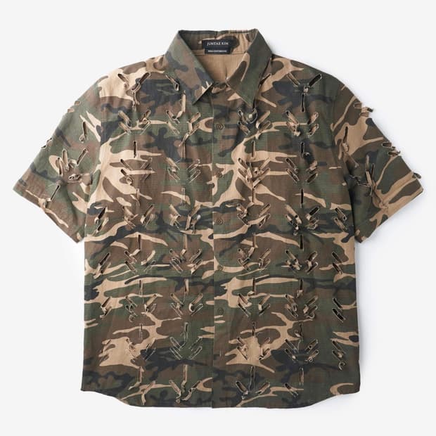 준태킴 레이저커팅 셔츠 M