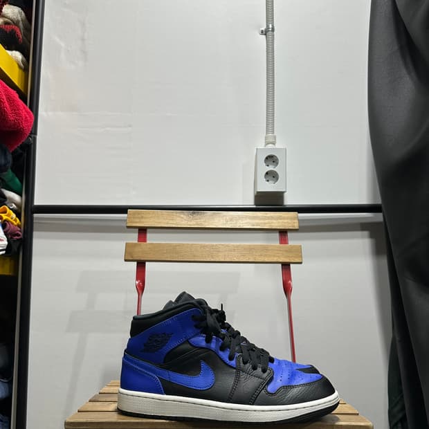 280) 나이키 운동화 남성 남자 신발 에어 조던1 미드 로얄 블루