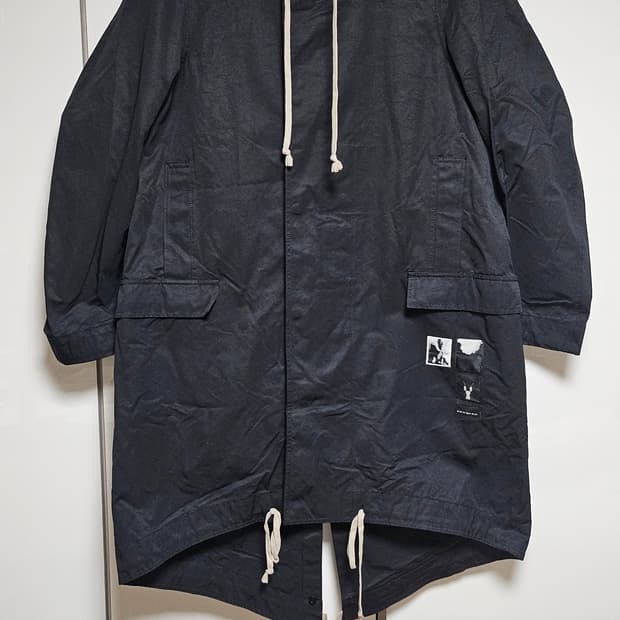 릭 오웬스 피쉬테일 파카 M 사이즈