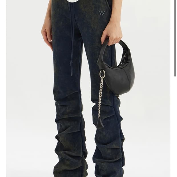 오픈와이와이 Jersey Shirring Pants 네이비 1사이즈