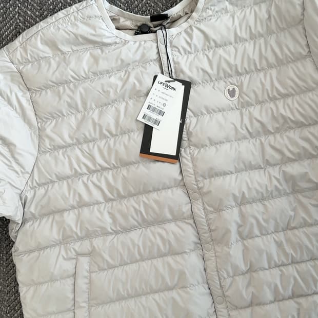 언박싱 제품🔥 라이프워크 lite 버튼 다운 경량 패딩 점퍼 (XL)