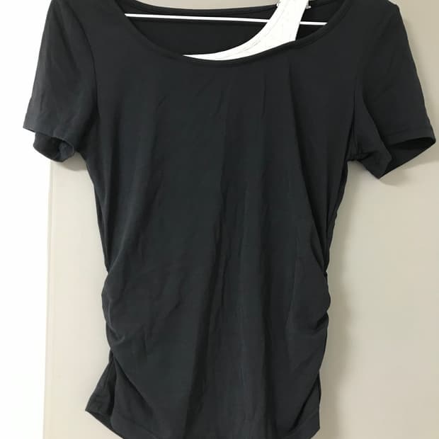 나시 일체형 슬림핏 반팔