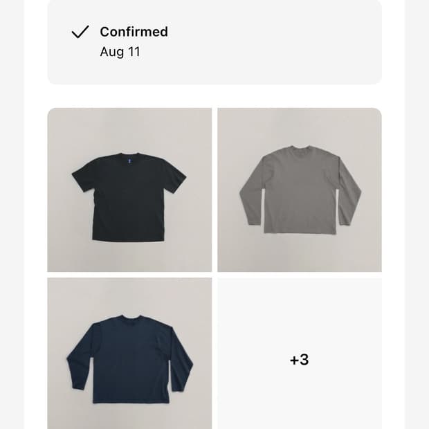 이지 갭 롱 슬리브 + 숏 슬리브