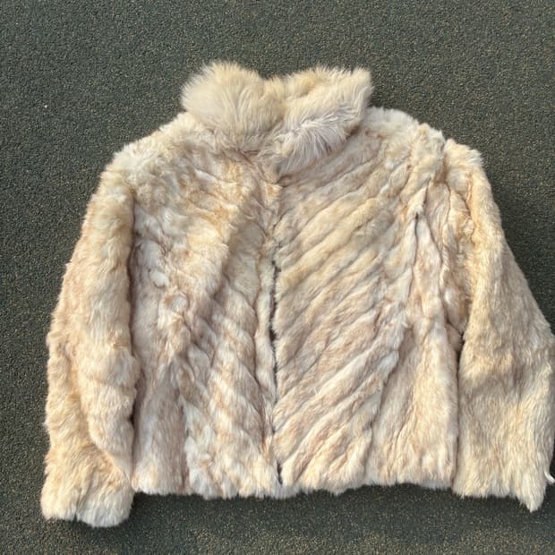 밍크 집업 자켓 여성 s